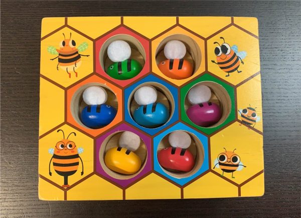 Wooden Bee Hive Matching Game For Sale