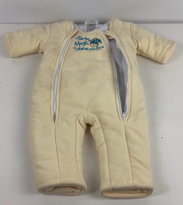 Baby Merlin s Magic Sleepsuit, Small 3-6 Months, Cotton, Yellow For Sale