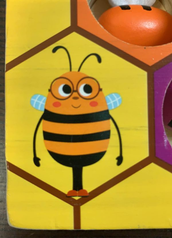 Wooden Bee Hive Matching Game For Sale - Image 3
