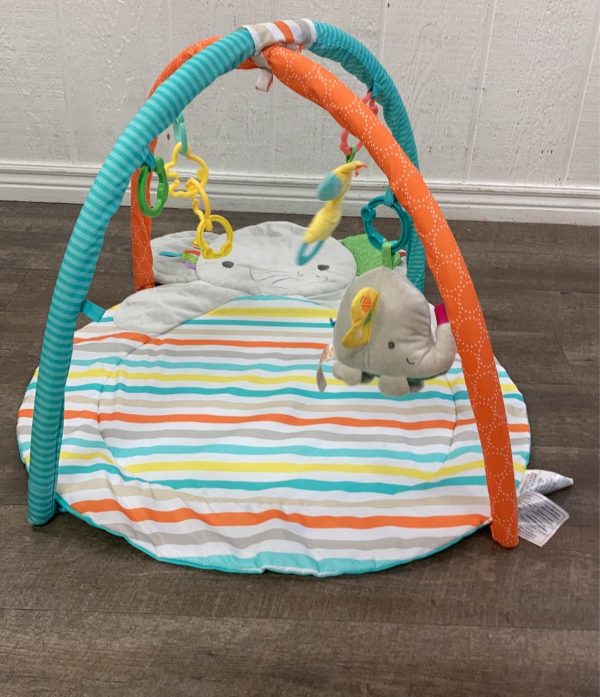 Bright Starts Hug-n-Cuddle Playmat, Elephant Green on Sale - Image 2