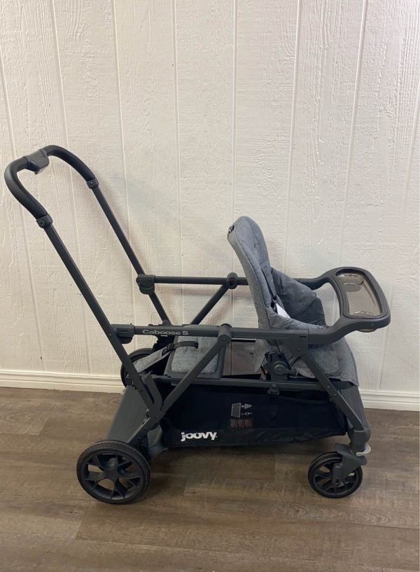 Joovy Caboose S Too Sit And Stand Double Stroller, Grey Melange, 2020 For Cheap - Image 5