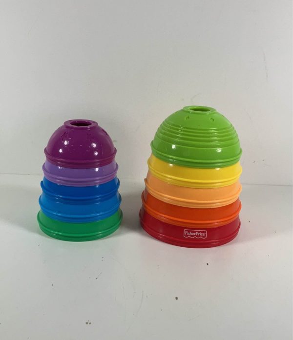 Fisher Price Brilliant Basics Stack And Roll Cups Hot on Sale