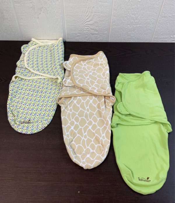 Summer Infant SwaddleMe Original Swaddle Wrap 3pk, Small (0-3 Months), Busy Bees For Discount