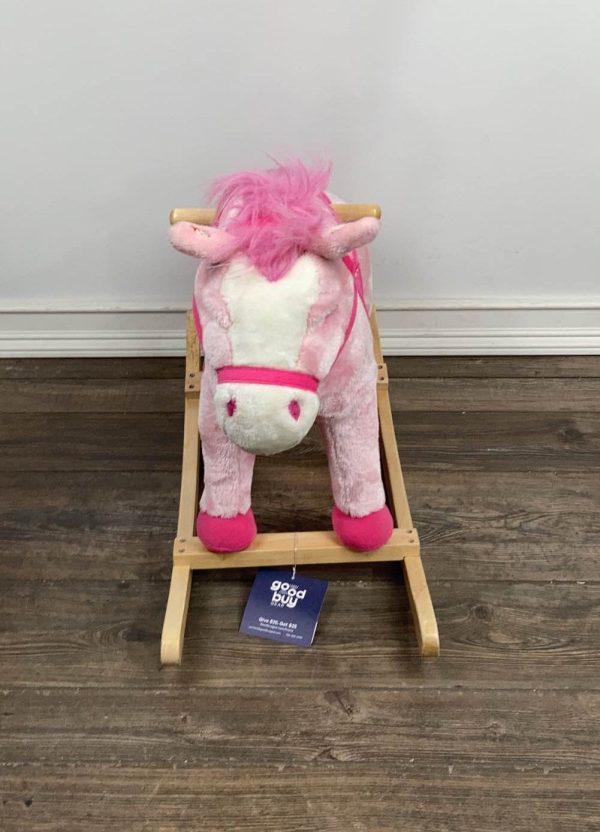 Animal Adventure Plush Rocking Horse, Pink Online Hot Sale - Image 2